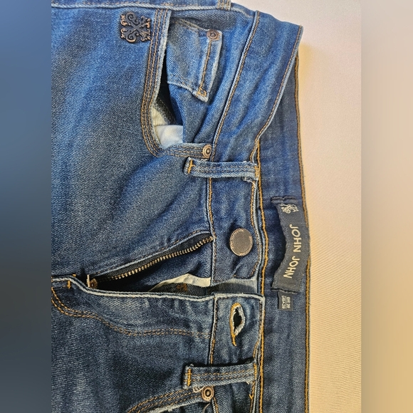 JOHN JOHN- Jeans Women's 28 Blue Denim Riped - Picture 11 of 11